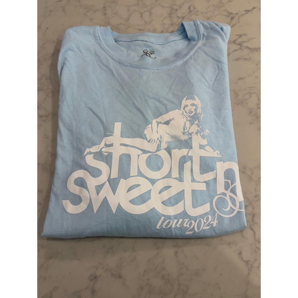 Sabrina Carpenter Short n' Sweet Tour VIP Exclusive Blue Long Sleeve - Size M